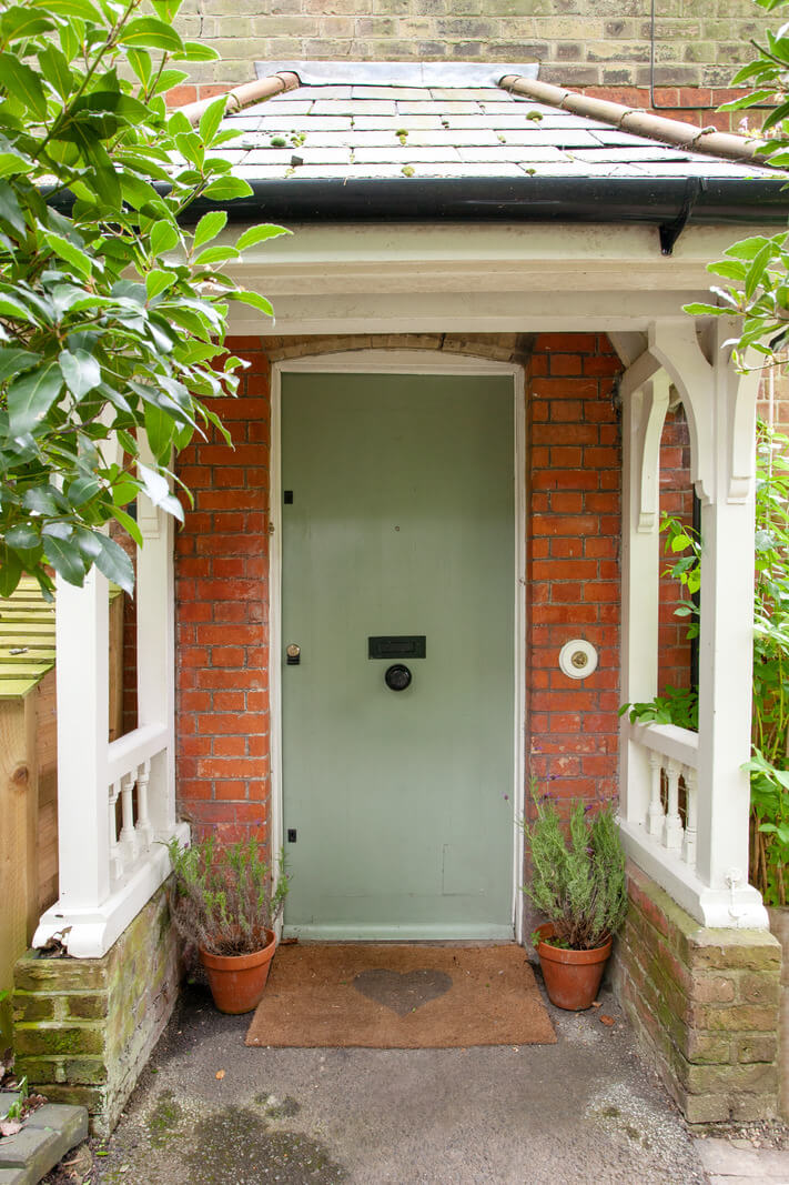sage green font door nordroom