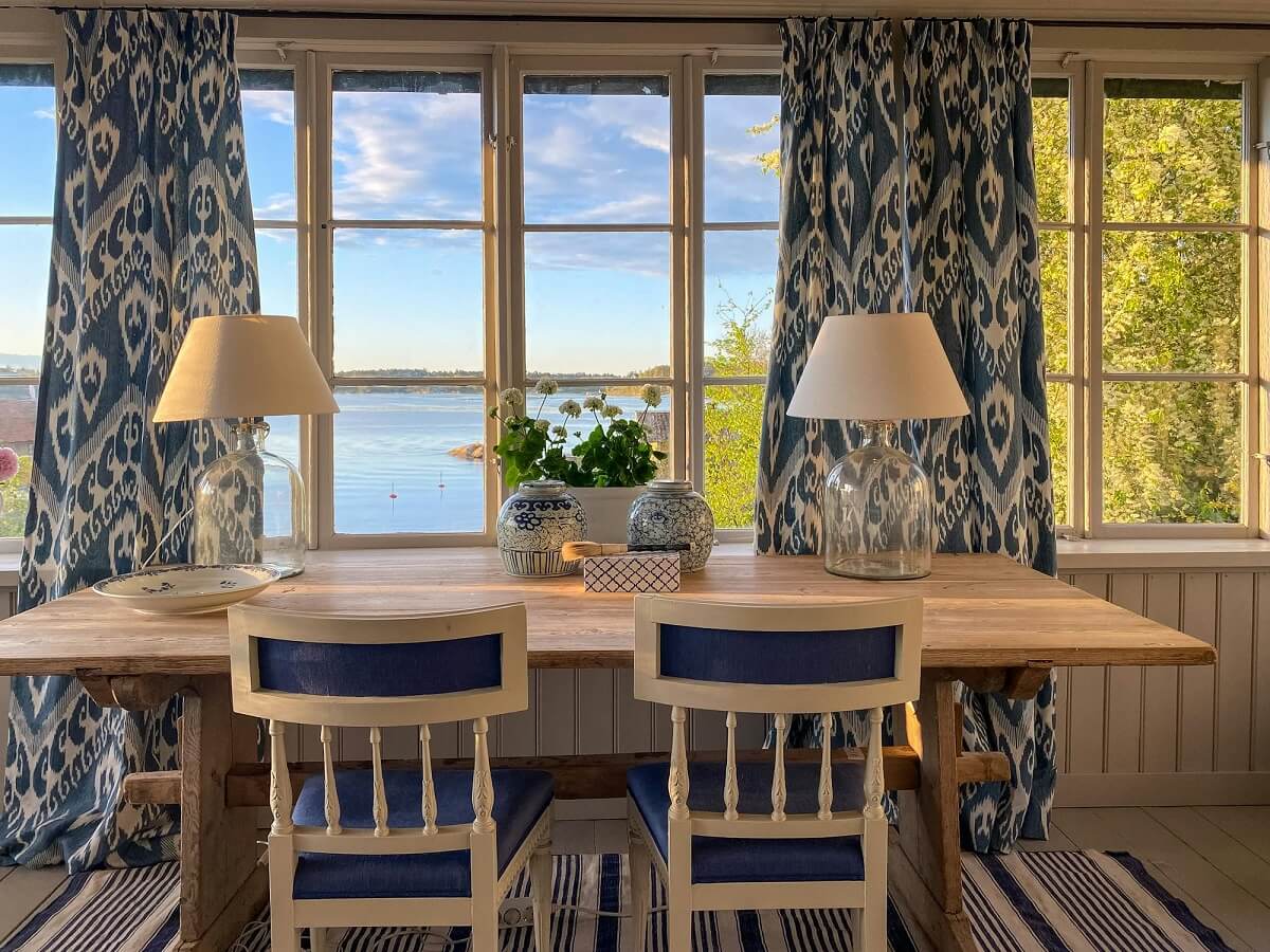 table luxurious summer house sweden nordroom