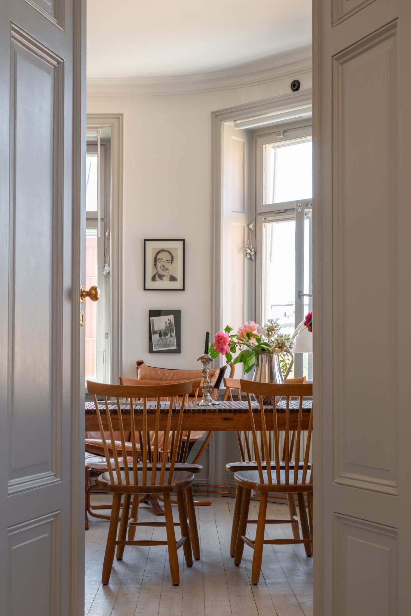 View of A Corner Apartment with an Industrial Style Kitchen - The Nordroom
