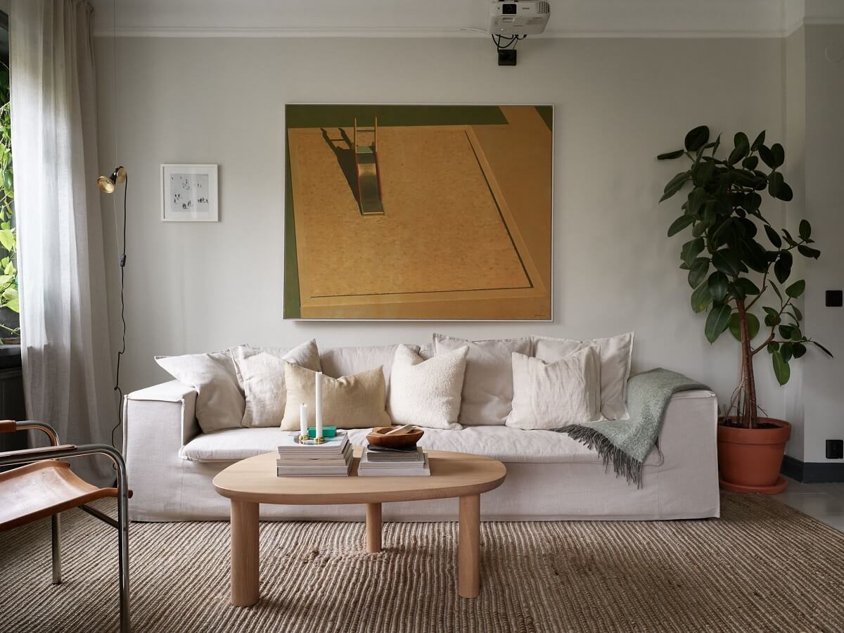 white sofa