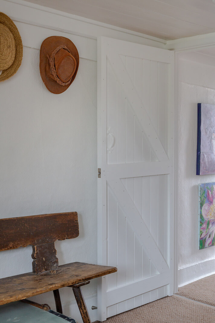 wooden bench A Charming 400-Year-Old Cottage in England