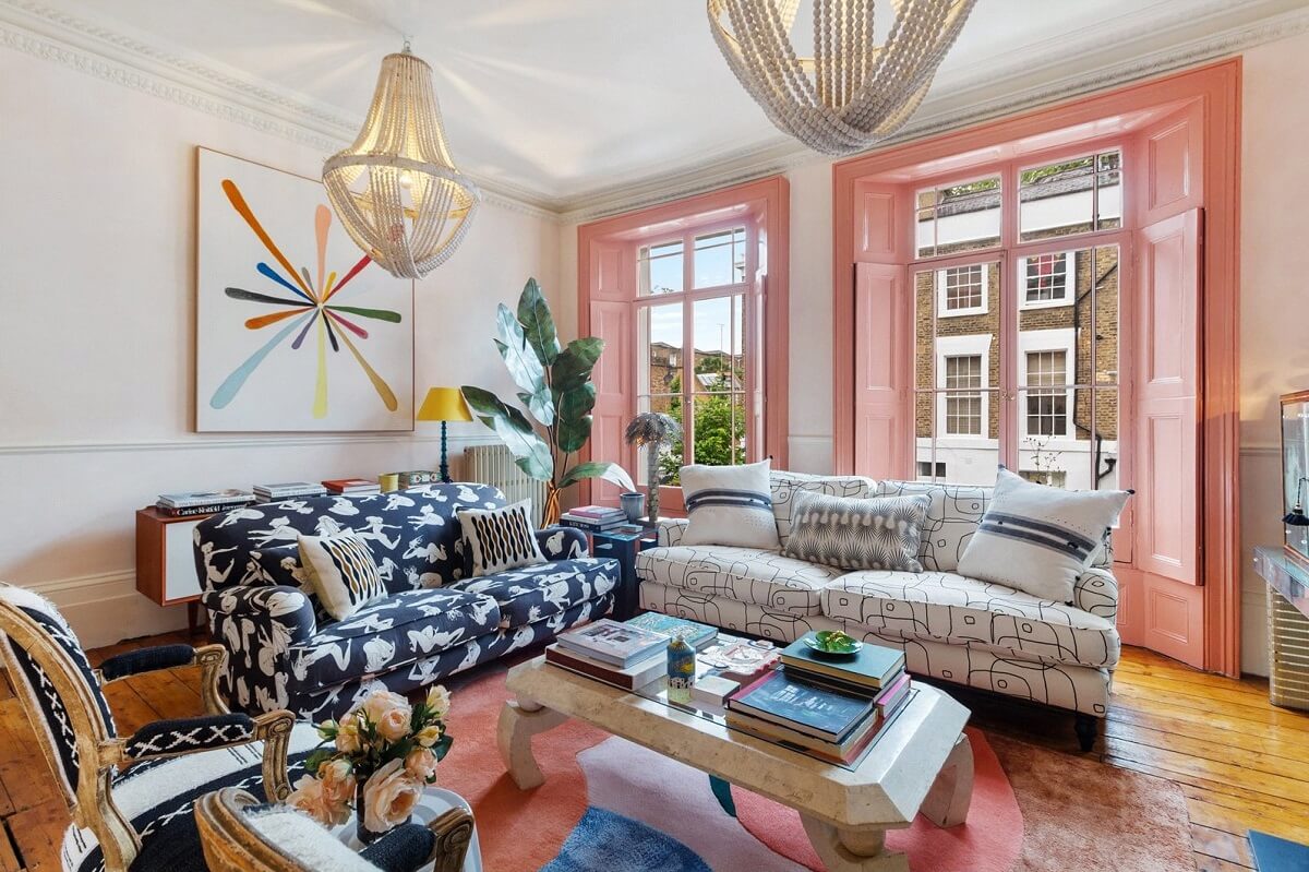 colorful living room