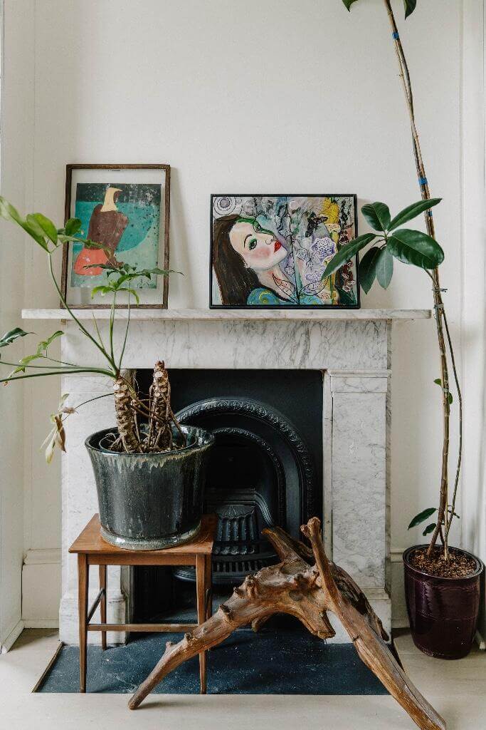 A Historic London Home with Contemporary Interiors 4 fireplace