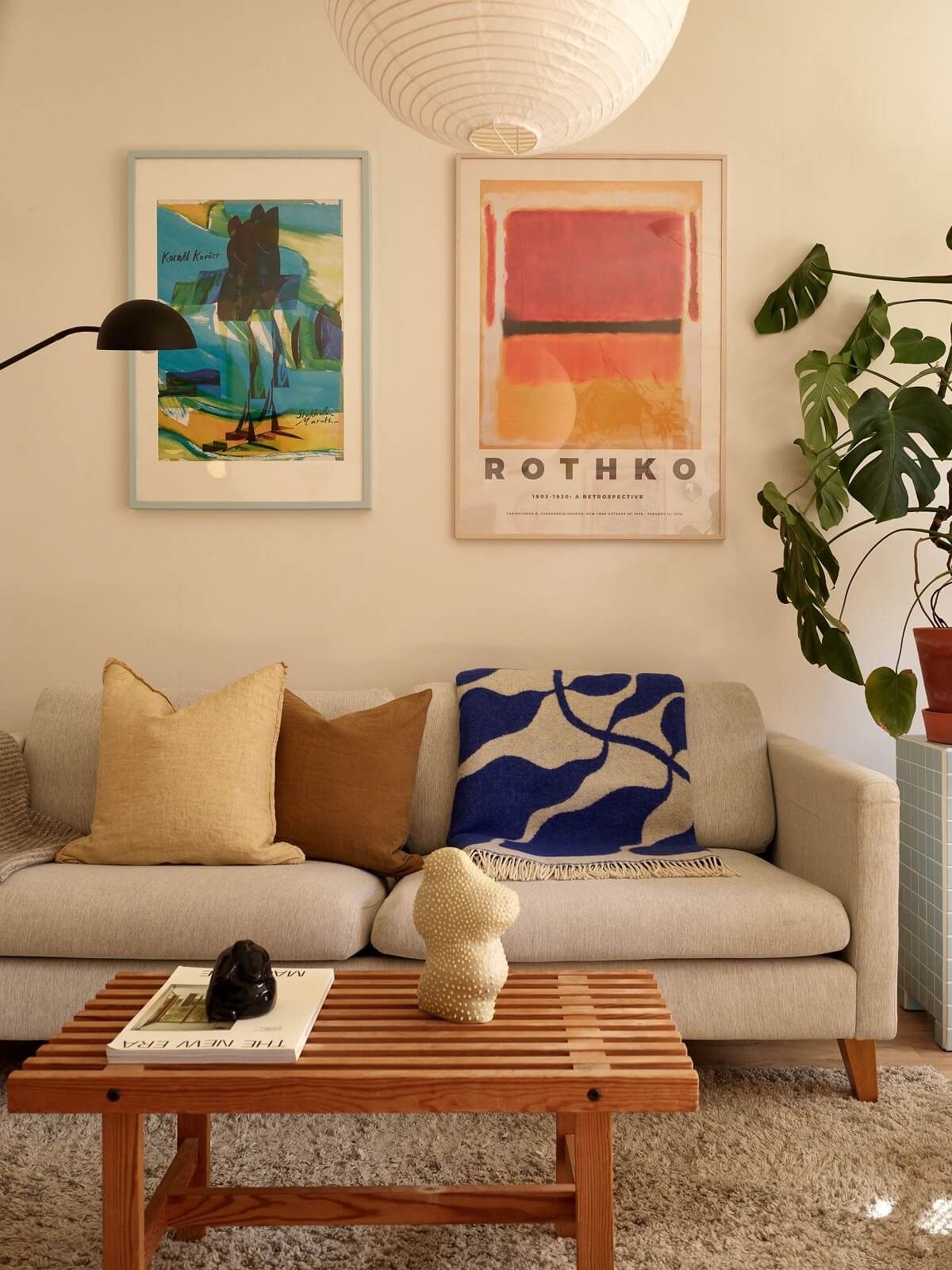 A Small Light Filled Apartment with Plants and Color - The Nordroom