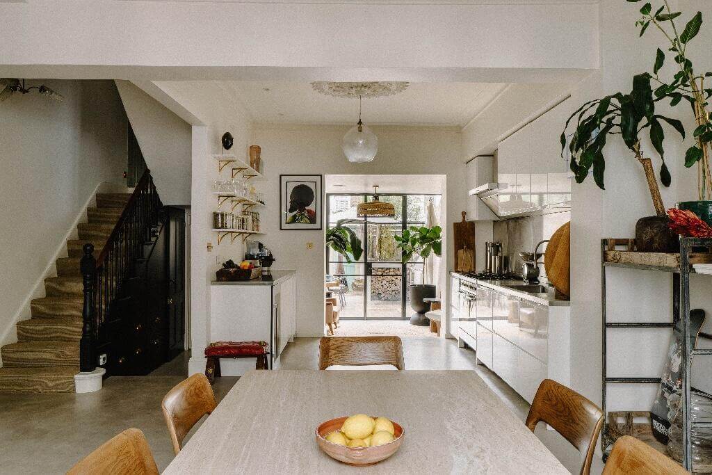 A Historic London Home with Contemporary Interiors 1 open plan living space