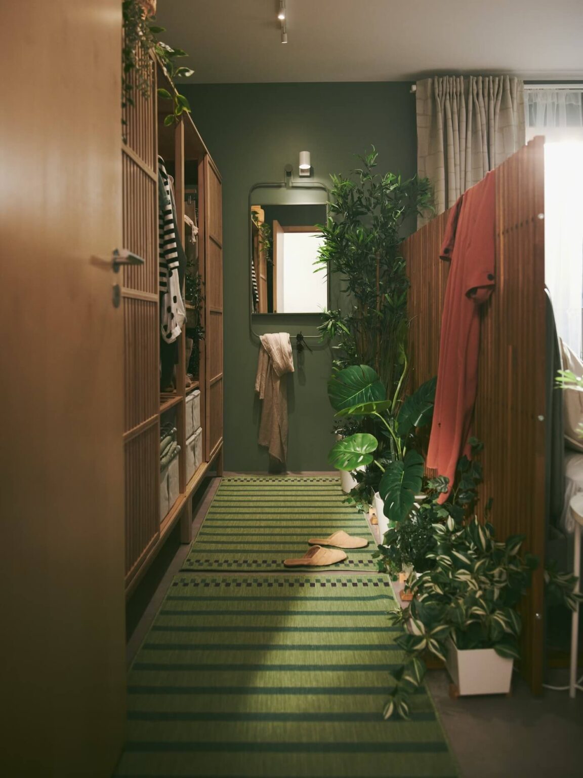 A Sage Green IKEA Bedroom with A Walk-In Closet - The Nordroom