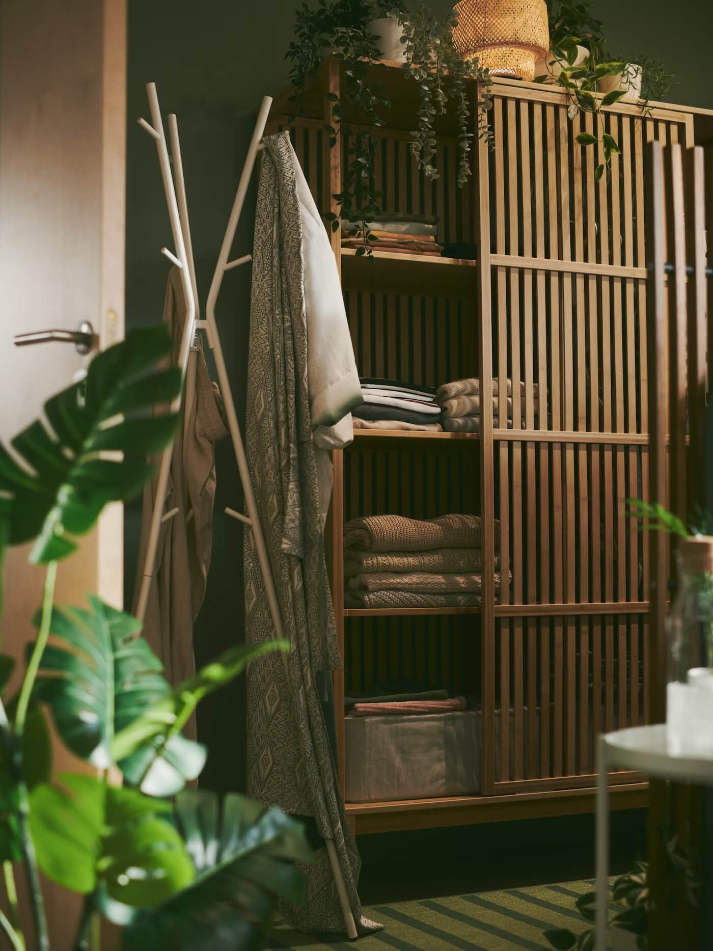 A Sage Green IKEA Bedroom with A Walk-In Closet - The Nordroom