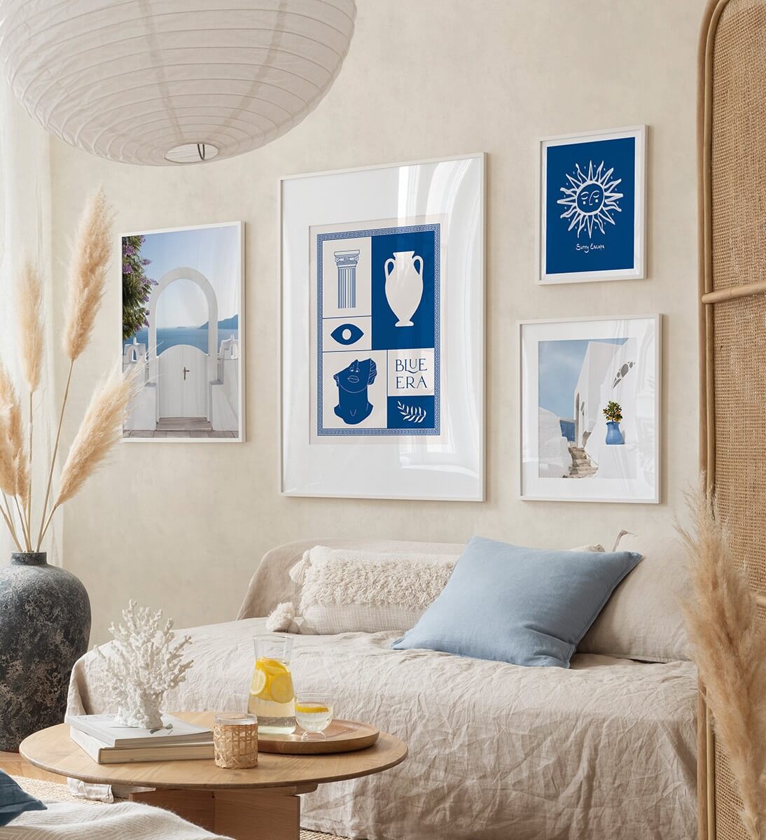 blue art gallery wall nordroom Valspar Color of the Year 2025: Encore