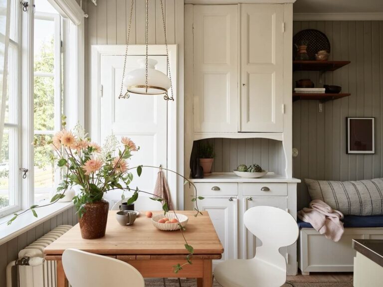 A Light Swedish Apartment with a Charming Kitchen - The Nordroom - Swedish Kitchen Renovation For Calm Atmosphere