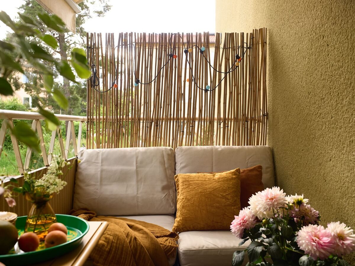 cozy seating balcony