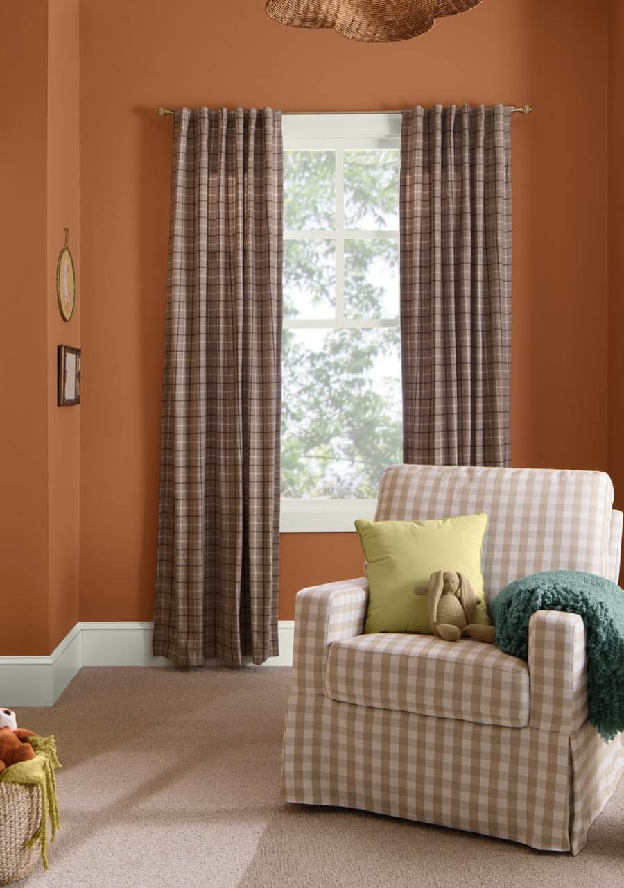 hgtv home color trends 2025 nursery spiced cider wall color nordroom