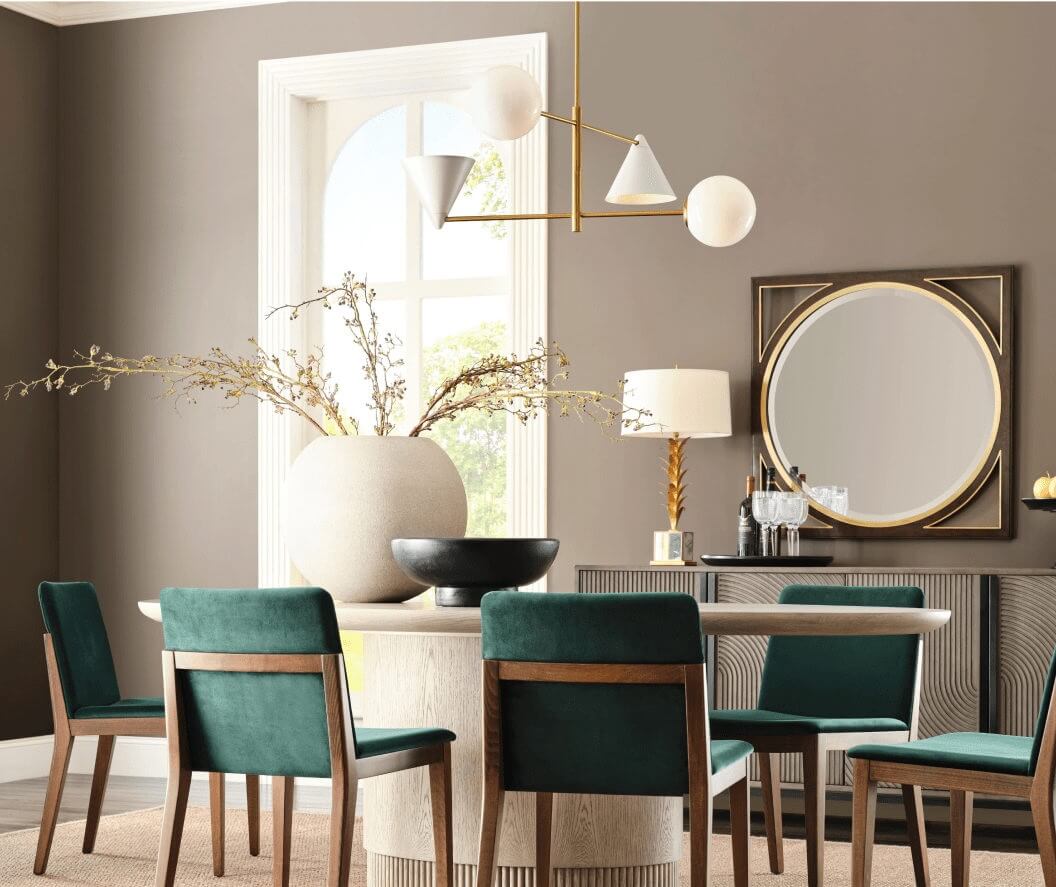 sherwin williams warm stone dining room Sherwin-Williams Color Trends Forecast 2025