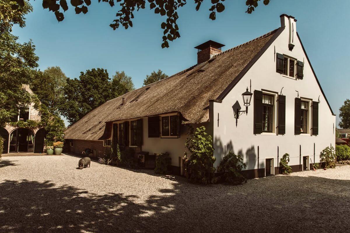 old white farmhouse
