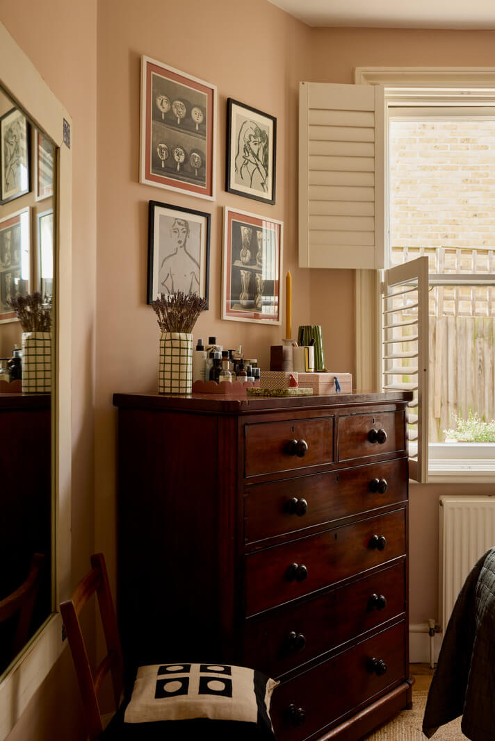 bedroom farrow and ball setting plaster walls antique dresser nordroom