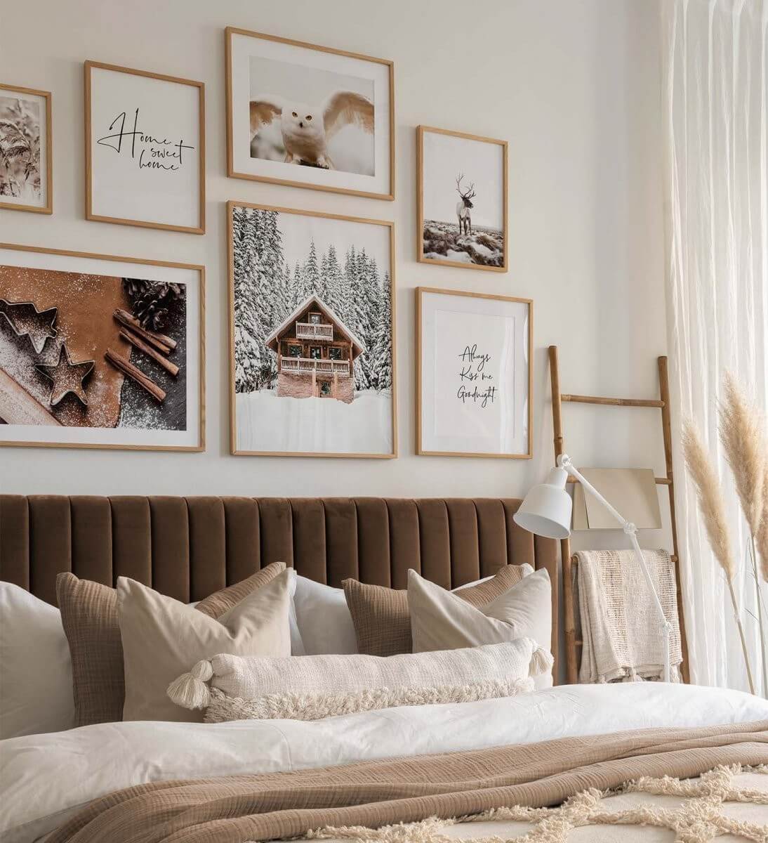 bedroom with brown headboard color trends 2025 nordroom