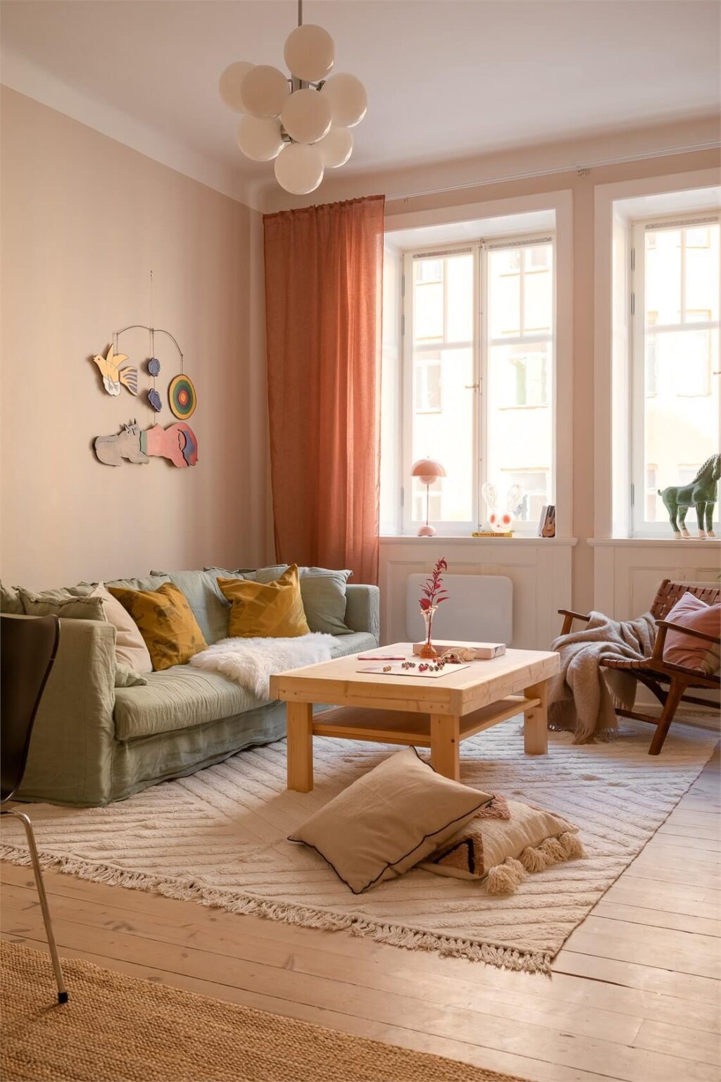 Curated visual reference: Fresh Look at Nature Inspired Colors In A Charming Stockholm Apartment