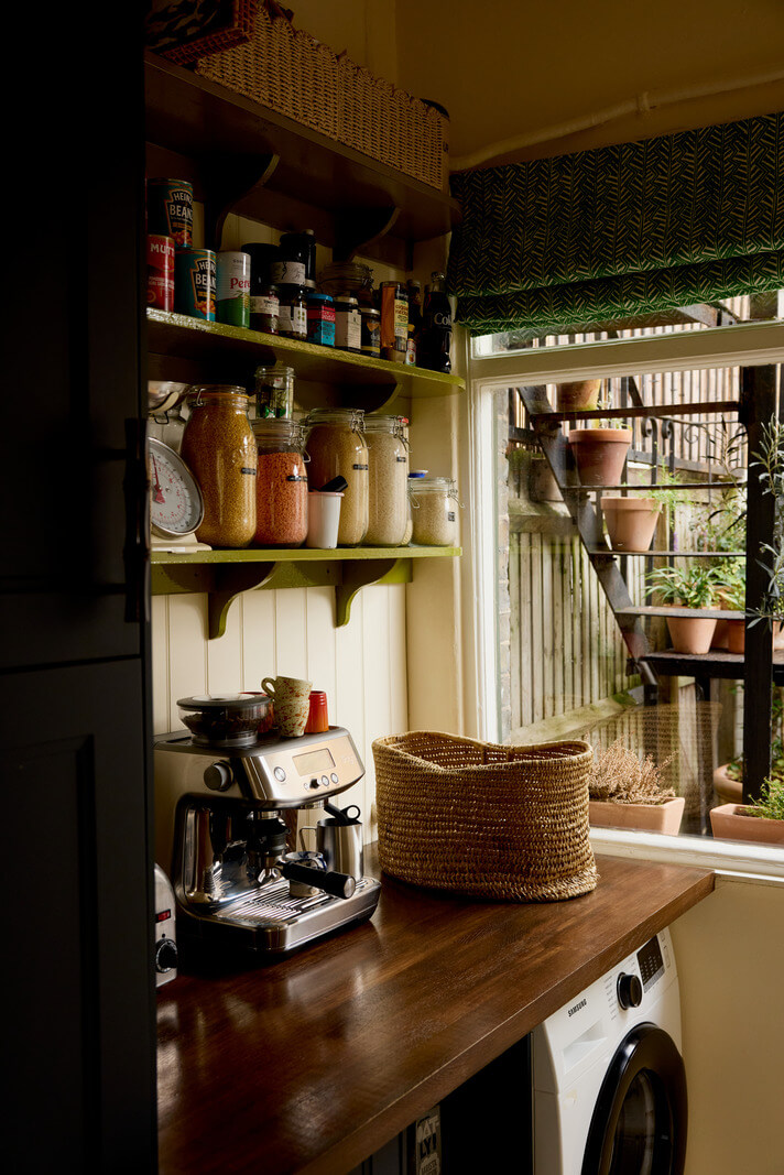 small utility room with shelves nordroom