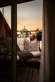 A Swedish Attic Apartment with a Lovely Balcony Overlooking the City ... - City View Scandinavian Apartments With Own Balcony