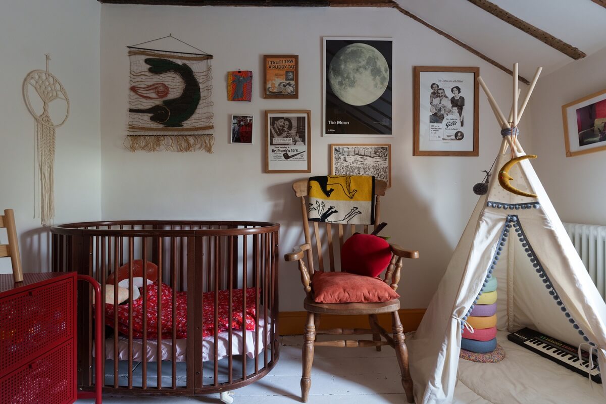 nursery slanted ceiling