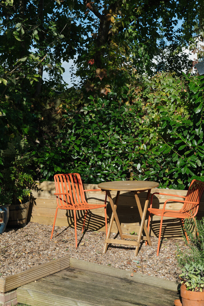 small dining spot garden