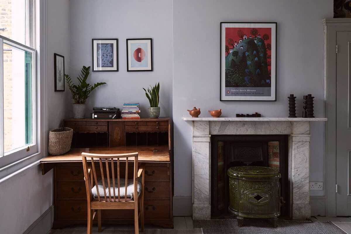 vintage desk A Grand Victorian House with Many Period Features and a Lush Garden