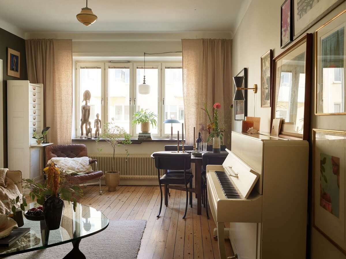 vintage style living room