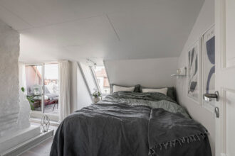 Picture of A Swedish Attic Apartment with a Lovely Balcony Overlooking the City ...