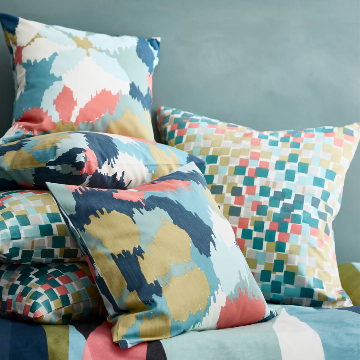 colorful pillows