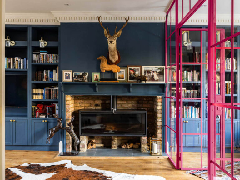 An Extended Family Home in London with Pink Crittall Doors - The Nordroom