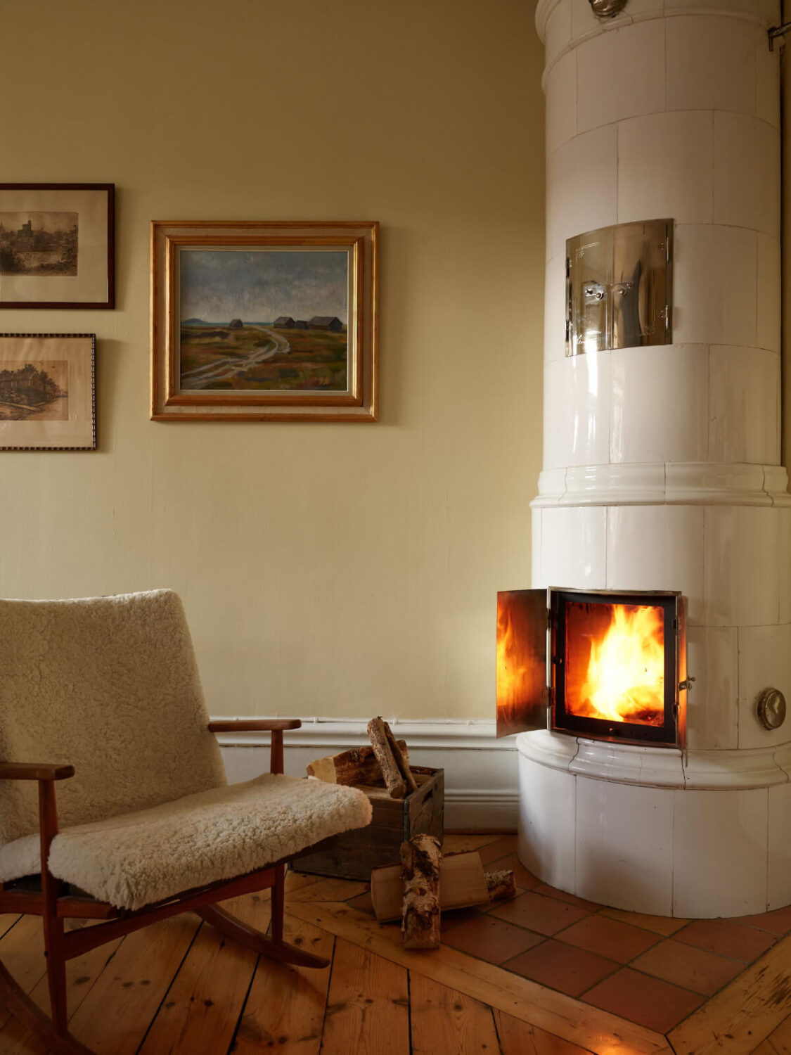fireplace detail