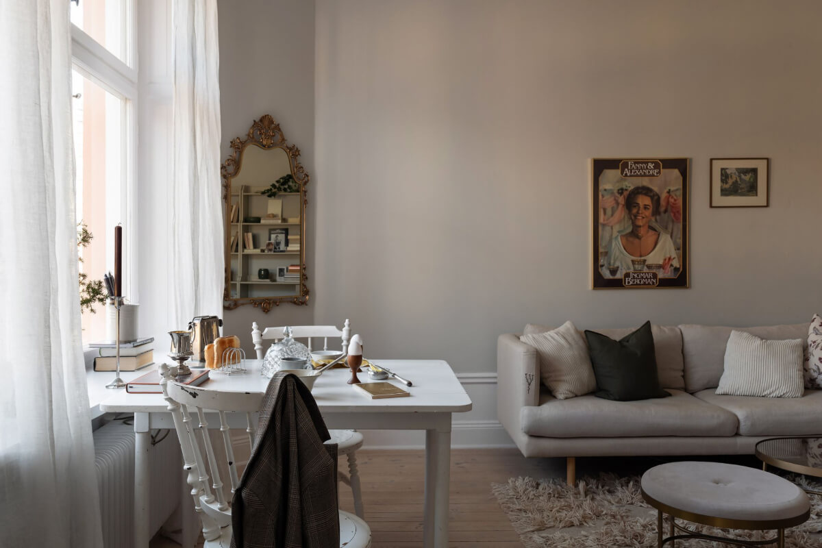 gray scandi living room