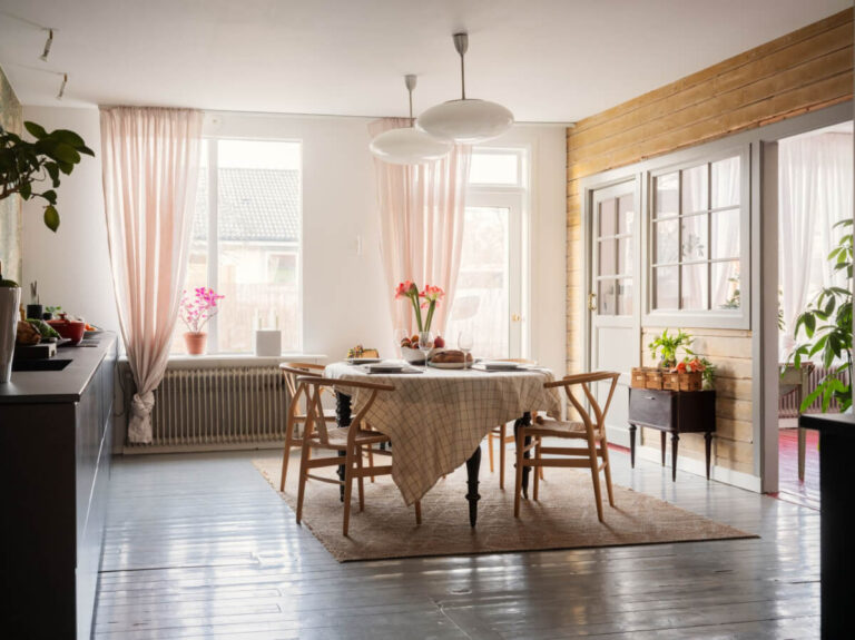 Painted Floorboards in a Unique Family Home in Sweden - The Nordroom