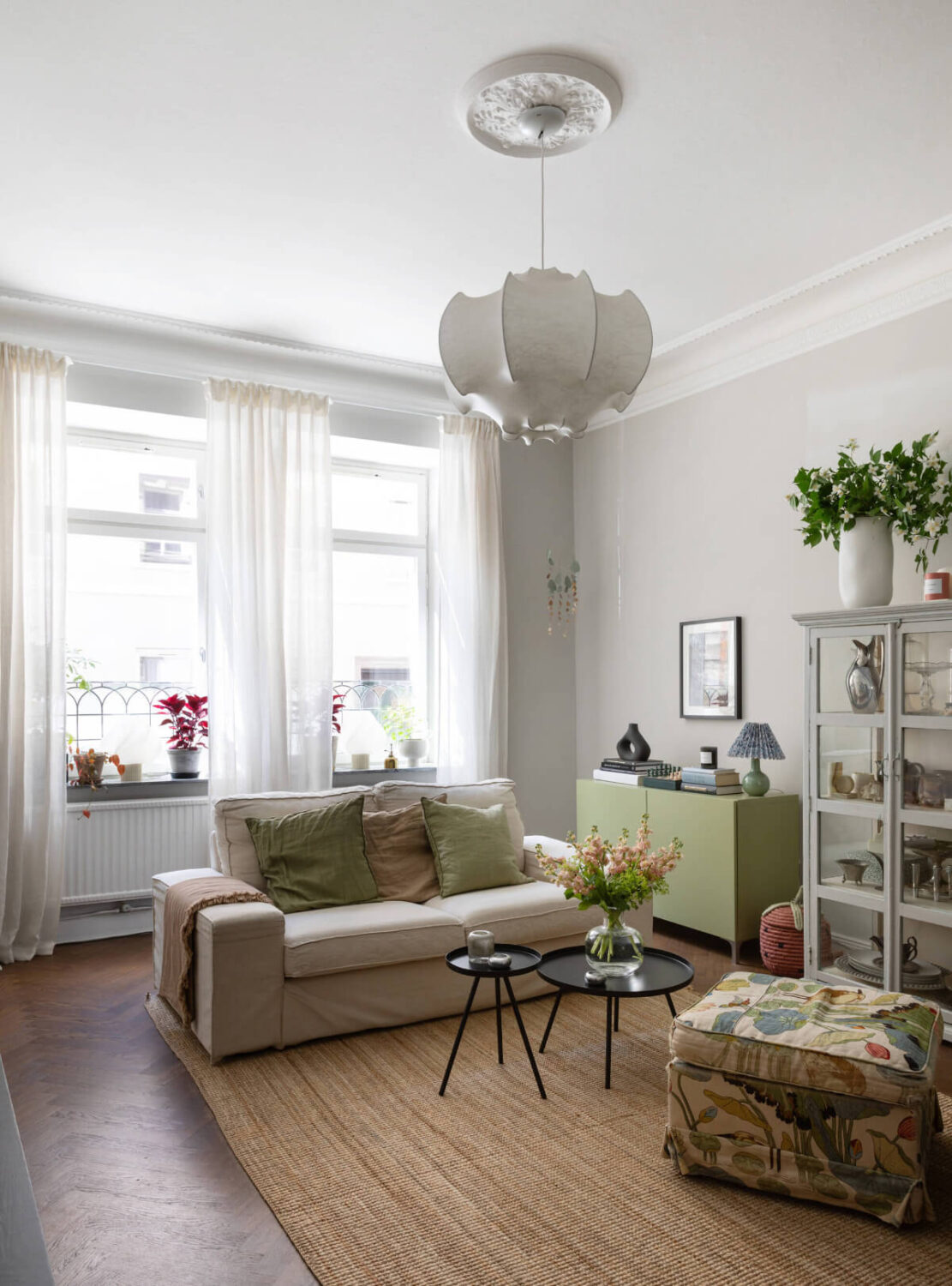 living room small sofa patterned armchair