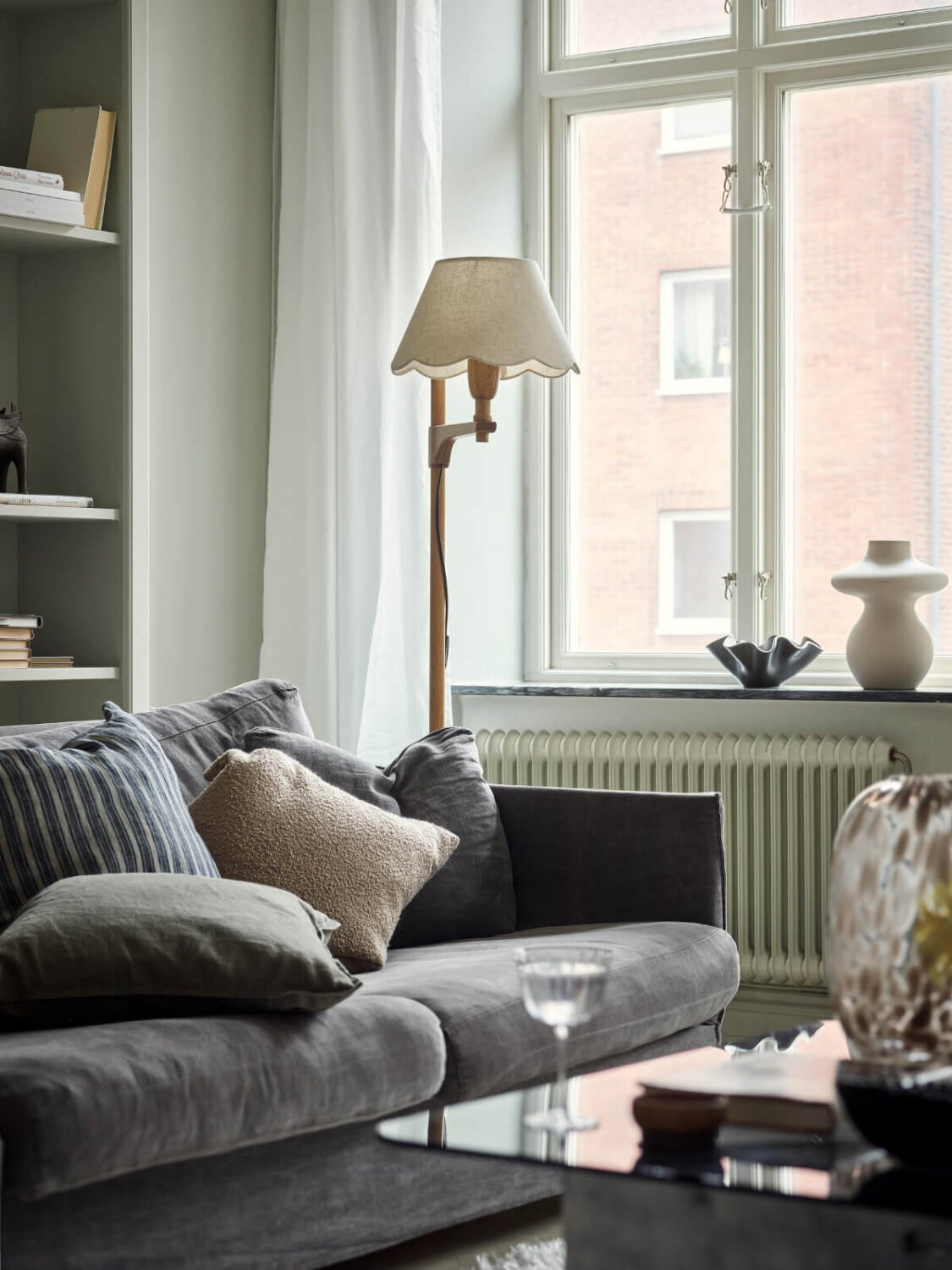 A Light Scandi Apartment in a Former Stately Home 4 living room sofa