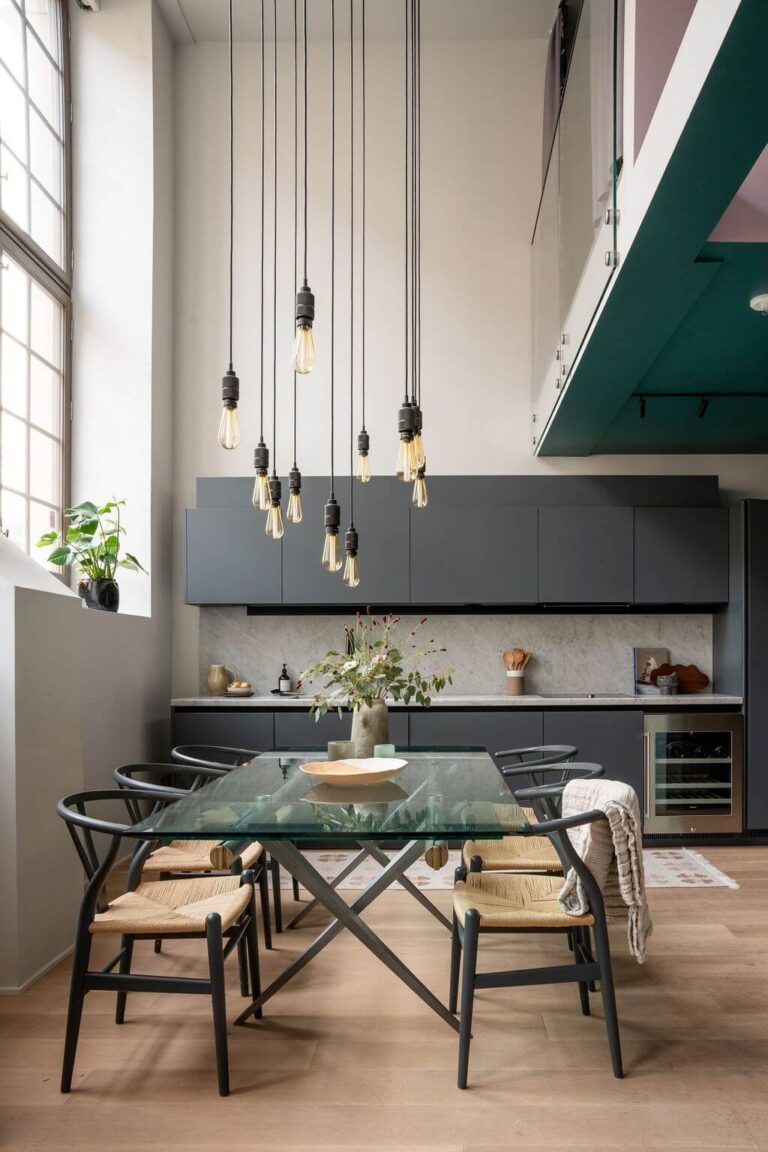 A closer look at Loft Apartments Stockholm With Unique Design And High Ceilings