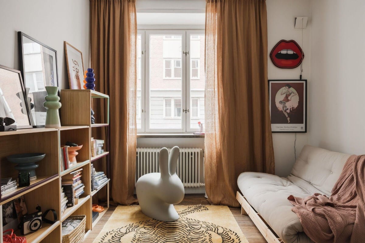 Natural Tones and Original Elements in a 1930s Apartment 14 natural childrens bedroom