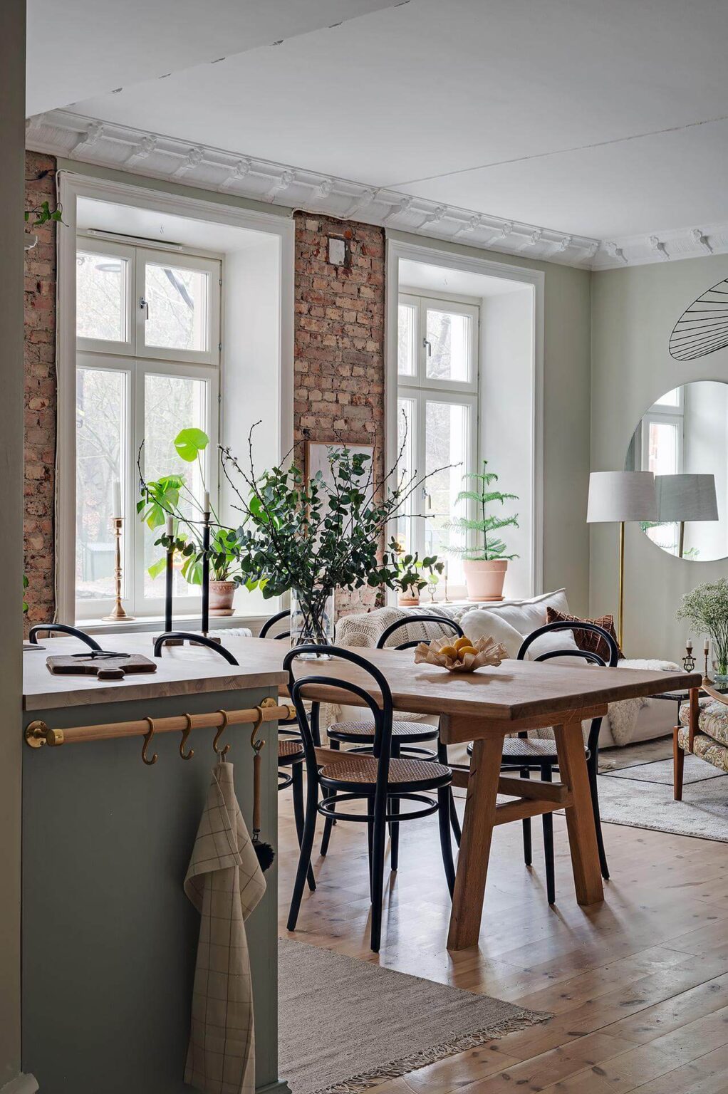 A Swedish Apartment with an Open Living Space and Period Features - The ... - Scandinavian Penthouse Apartment Living Space