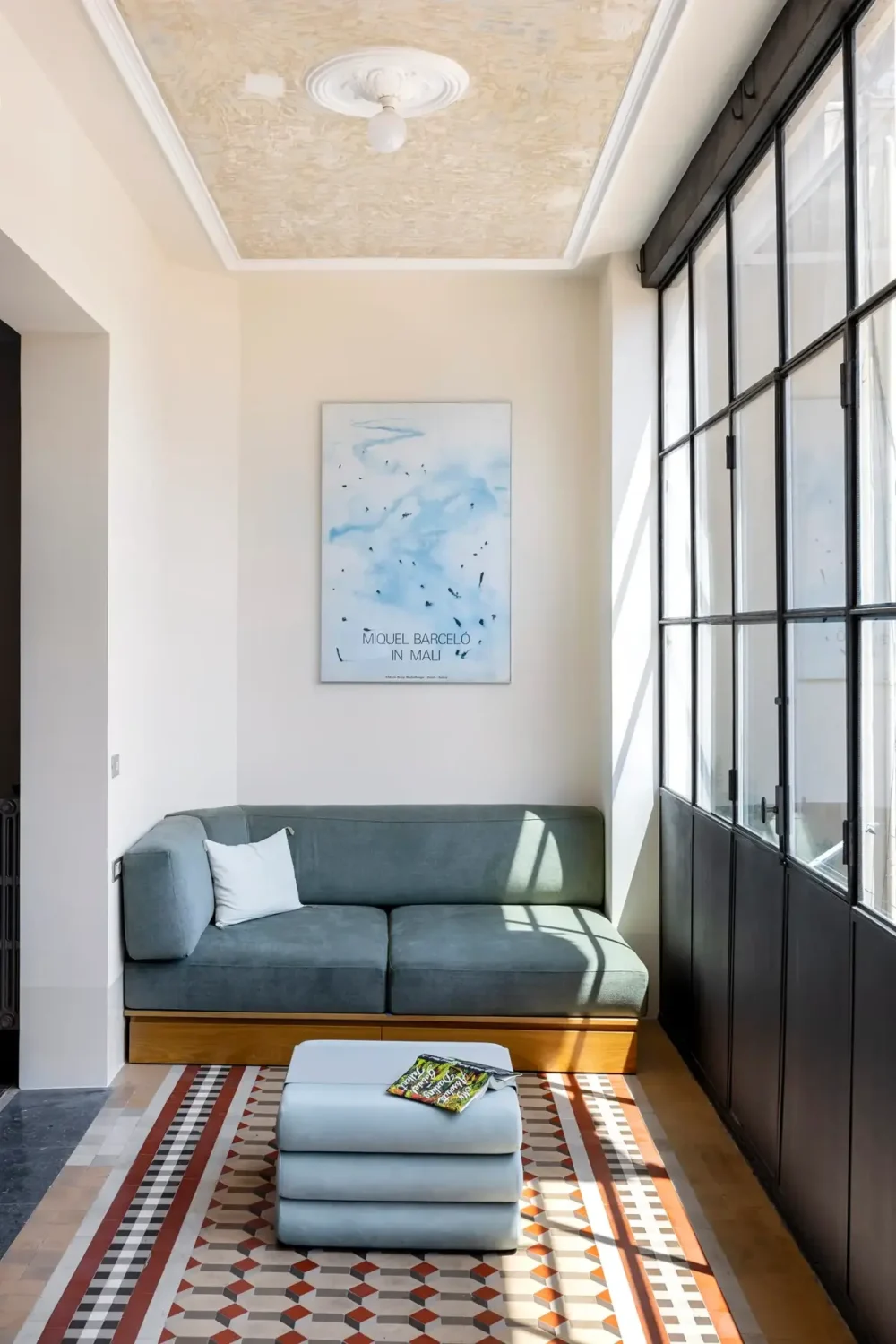 Historic Architecture and Modern Design in a Barcelona Apartment 3 snug tile floor