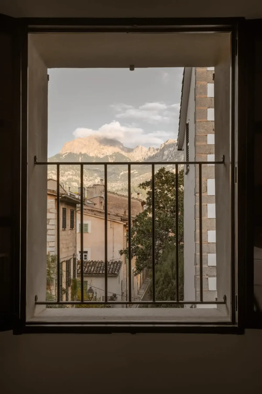 view from townhouse mallorca