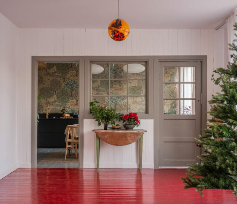 Painted Floorboards in a Unique Family Home in Sweden - The Nordroom
