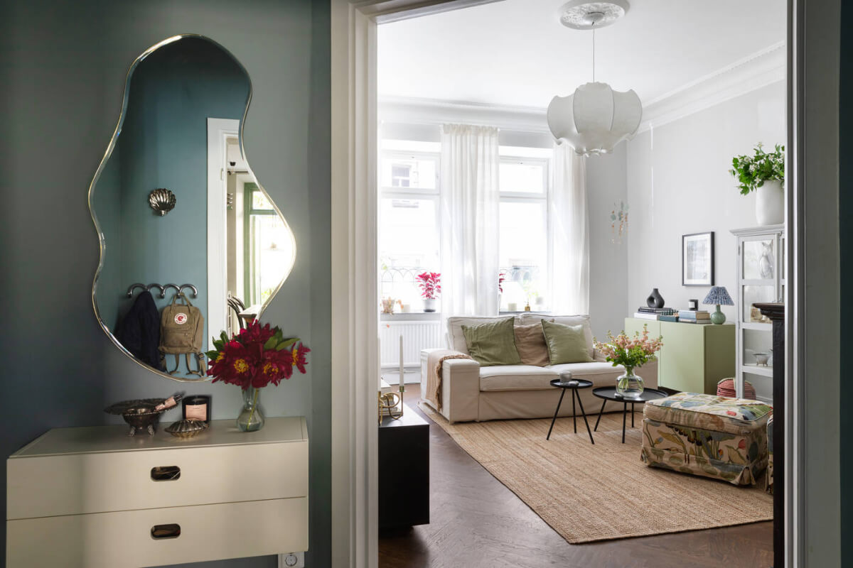 view into living room