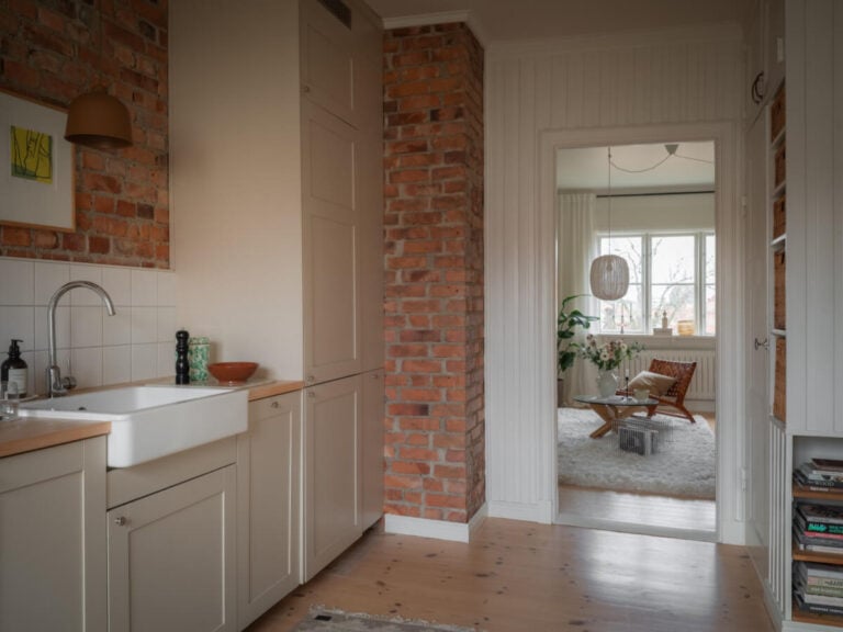 A Renovated Duplex Apartment with Exposed Brick Walls - The Nordroom