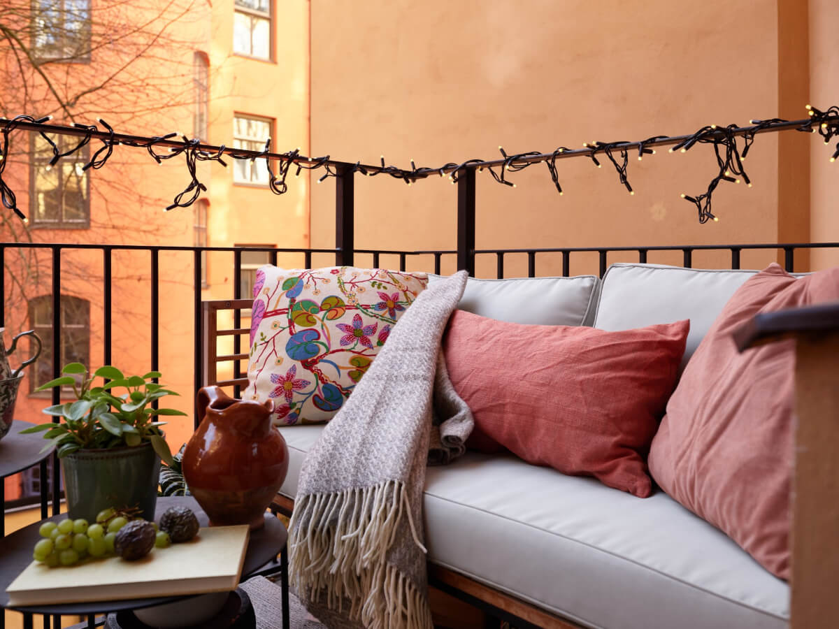 A Two-Bedroom Apartment with a Charming Bathroom 13 balcony seating