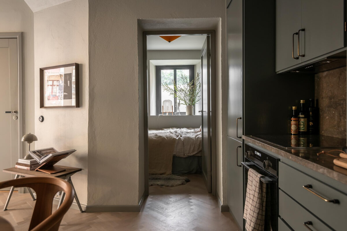 doorway to bedroom