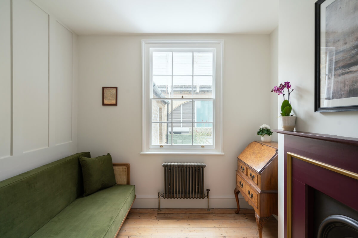extra room green sofa