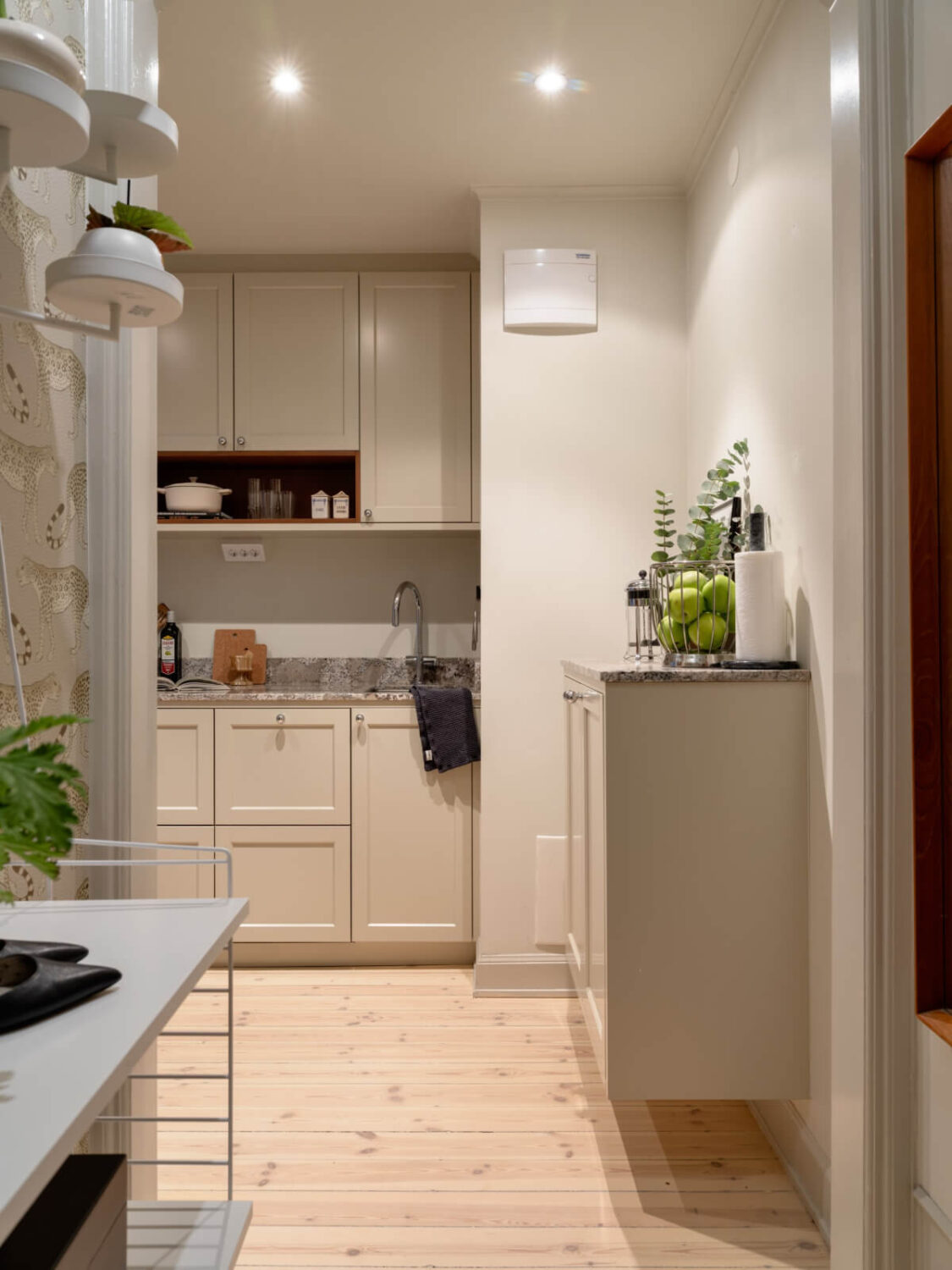 A Charming One-Bedroom Apartment in Södermalm 17 hall view into kitchen