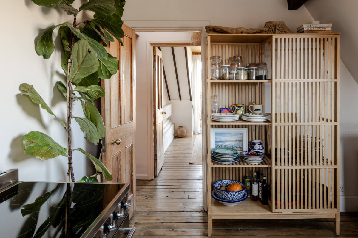 A Light Duplex Apartment in an Arts and Crafts Building 9 ikea half open cabinet