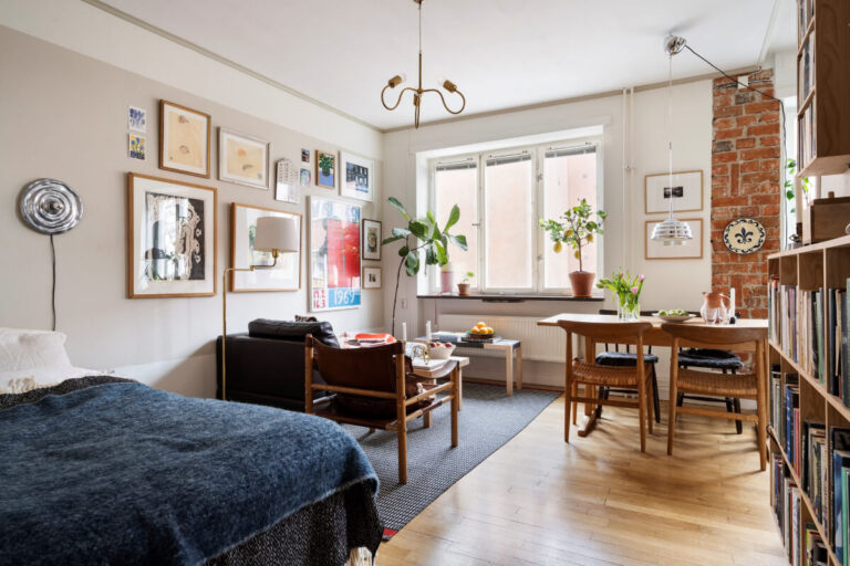 A Studio Apartment with Exposed Brick and Original Details - The Nordroom