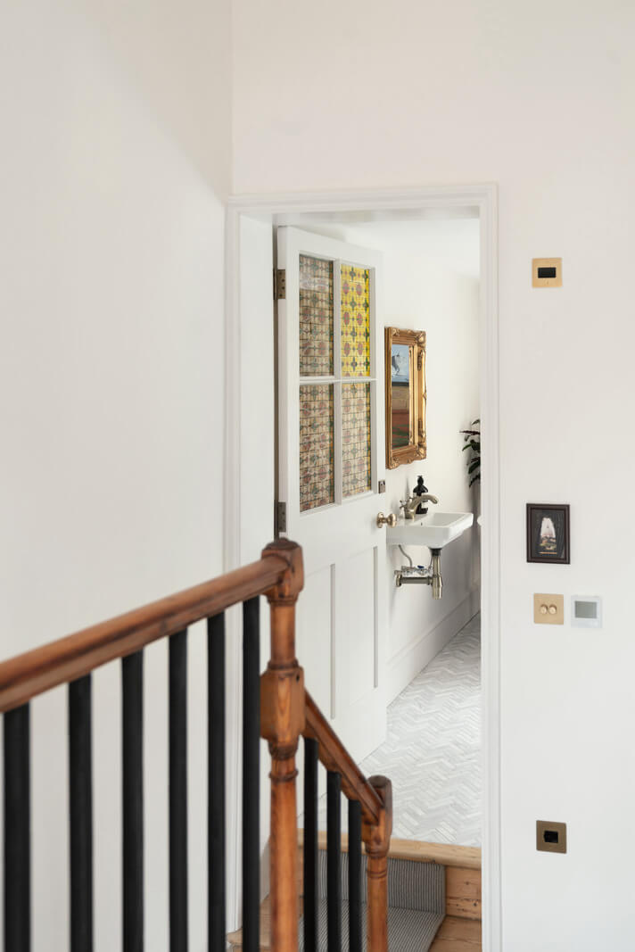 view into bathroom