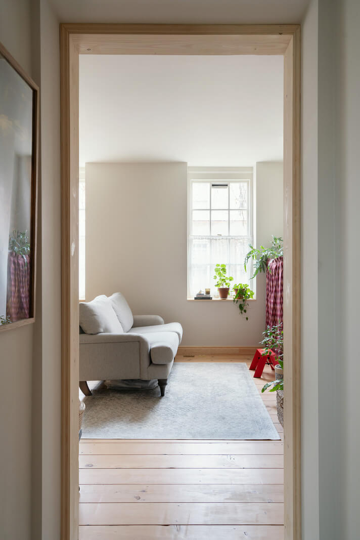 view into small living room